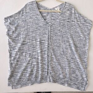 Caslon Popover Poncho top Short Sleeves SMALL NEW